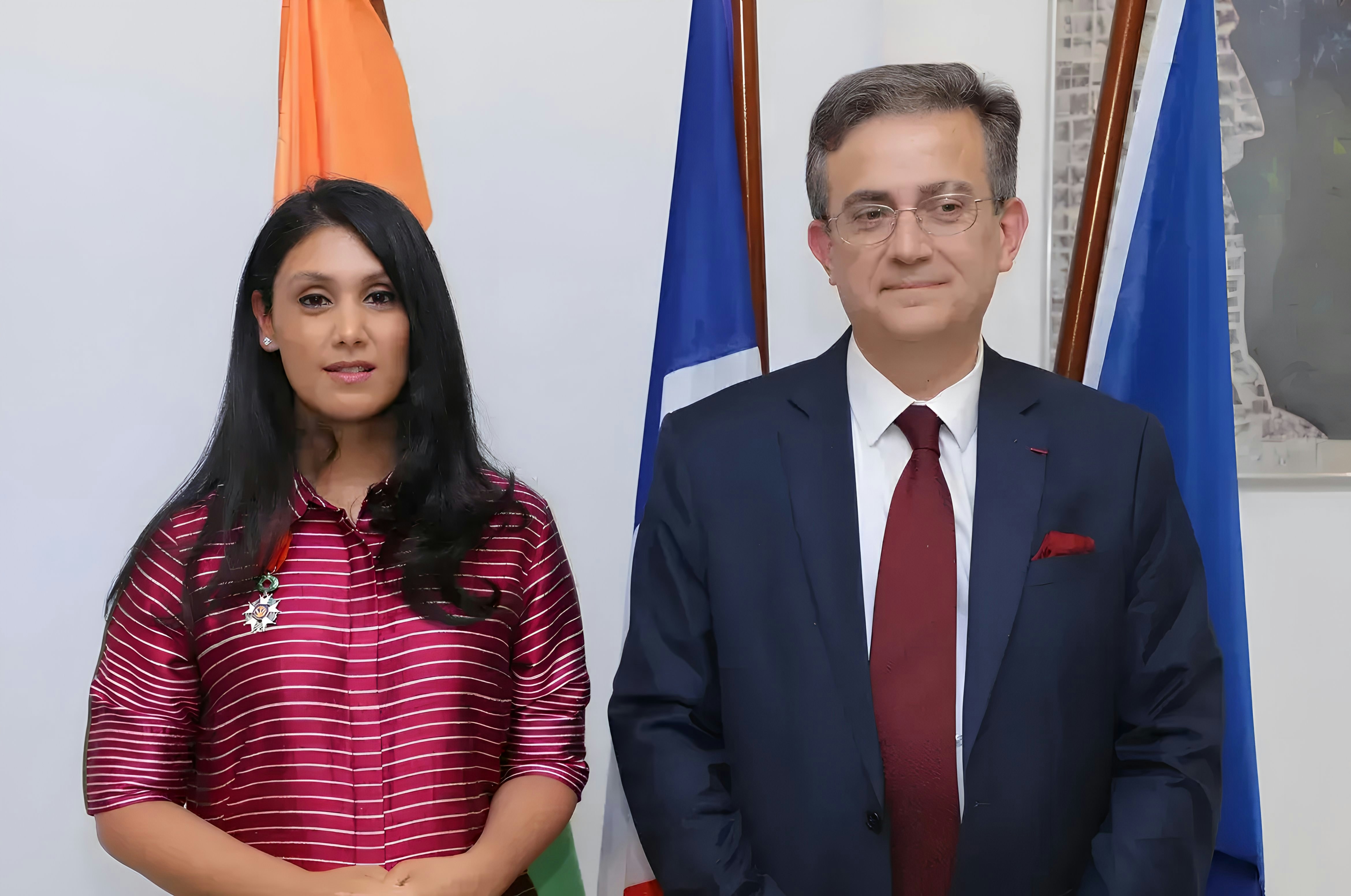 Roshni Nadar Malhotra, Chairperson, HCLTech conferred the Chevalier de la L&eacute;gion d&rsquo;Honneur, France&rsquo;s highest civilian award